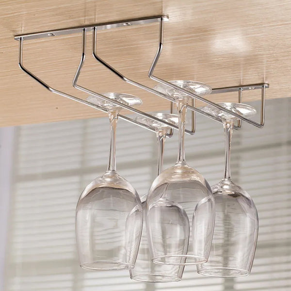 Wine glass holder rack