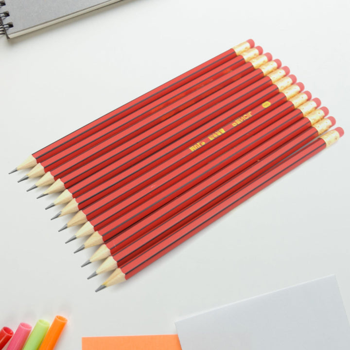 13-piece pencil set with sharpener for art and writing